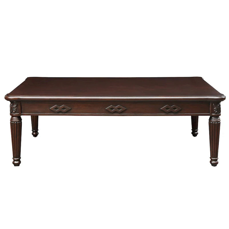 Mesa de centro con patas torneadas