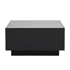 Mesa de centro LED con tapa de vidrio templado esmerilado