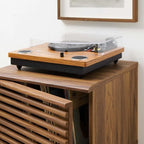 Soporte de exhibición para discos de vinilo - 18.5L x 17.5W x 22H