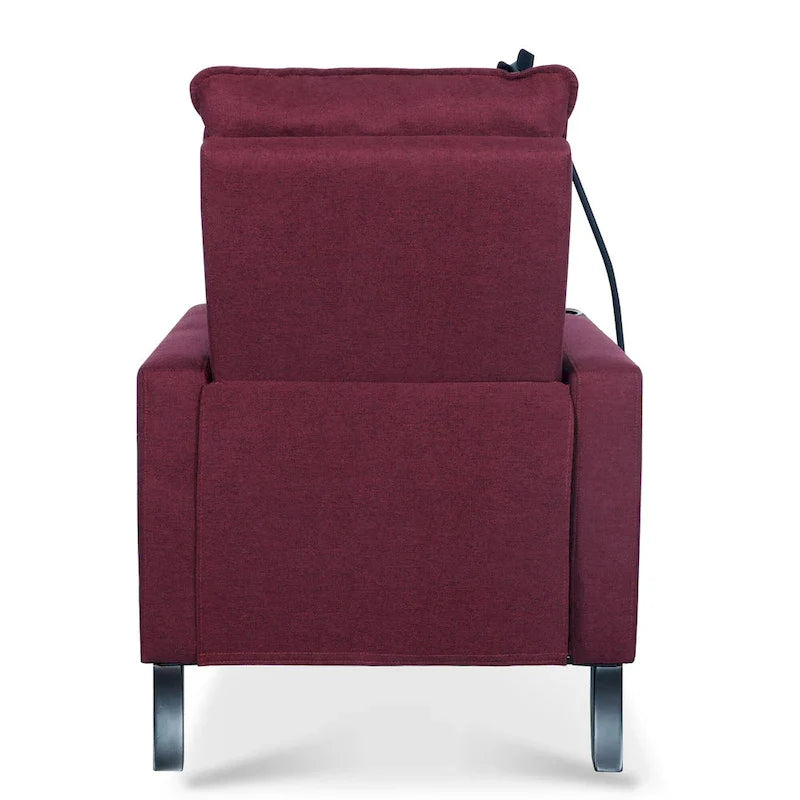 Sofá reclinable ajustable con portavasos y bolsillo de almacenamiento