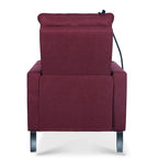 Sofá reclinable ajustable con portavasos y bolsillo de almacenamiento