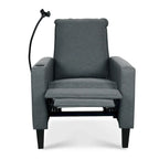 Sofá reclinable ajustable con portavasos y bolsillo de almacenamiento