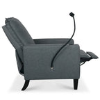 Sofá reclinable ajustable con portavasos y bolsillo de almacenamiento