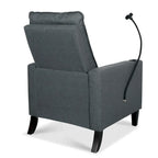 Sofá reclinable ajustable con portavasos y bolsillo de almacenamiento