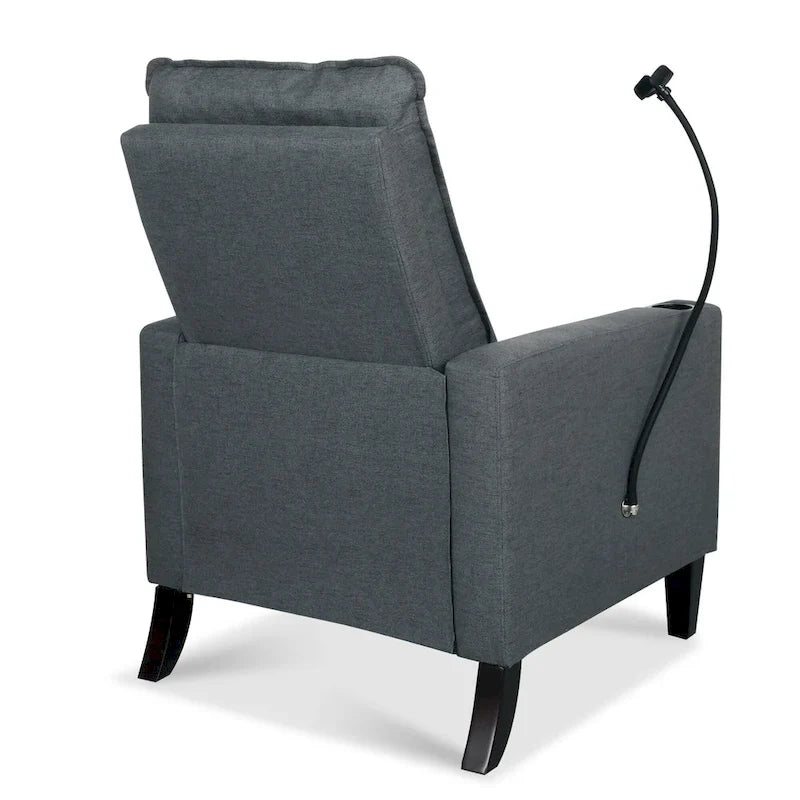 Sofá reclinable ajustable con portavasos y bolsillo de almacenamiento