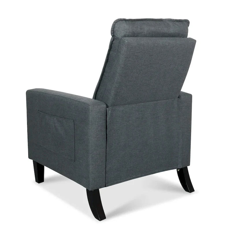 Sofá reclinable ajustable con portavasos y bolsillo de almacenamiento