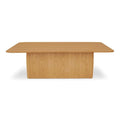 Mesa de centro rectangular con esquinas redondeadas - 55W x 36D x 17H
