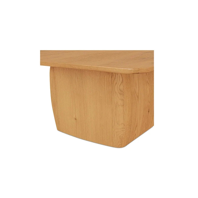 Mesa de centro rectangular con esquinas redondeadas - 55W x 36D x 17H