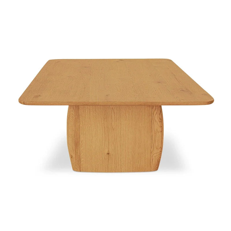 Mesa de centro rectangular con esquinas redondeadas - 55W x 36D x 17H