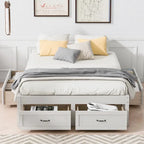 Cama Plataforma Matrimonial con 6 Cajones de Almacenamiento