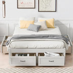Cama Plataforma Matrimonial con 6 Cajones de Almacenamiento