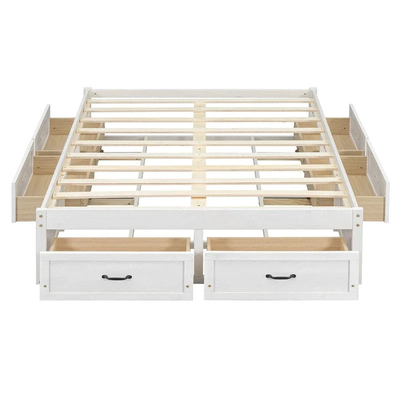 Cama Plataforma Matrimonial con 6 Cajones de Almacenamiento