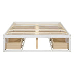 Cama Plataforma Matrimonial con 6 Cajones de Almacenamiento