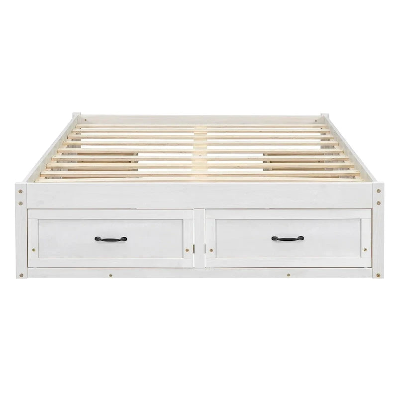 Cama Plataforma Matrimonial con 6 Cajones de Almacenamiento