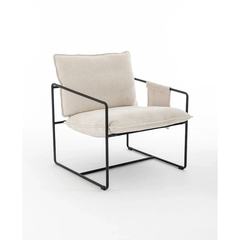 Sillón decorativo con estructura de metal (Juego de 2)