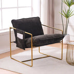 Sillón decorativo con estructura de metal (Juego de 2)
