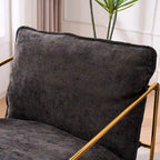 Sillón decorativo con estructura de metal (Juego de 2)