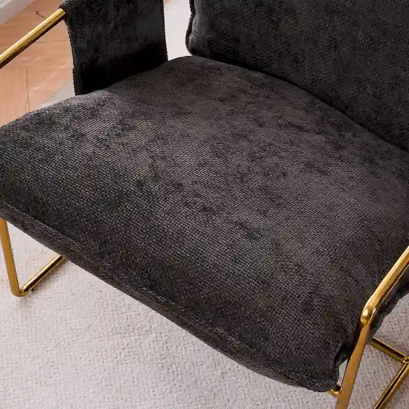 Sillón decorativo con estructura de metal (Juego de 2)