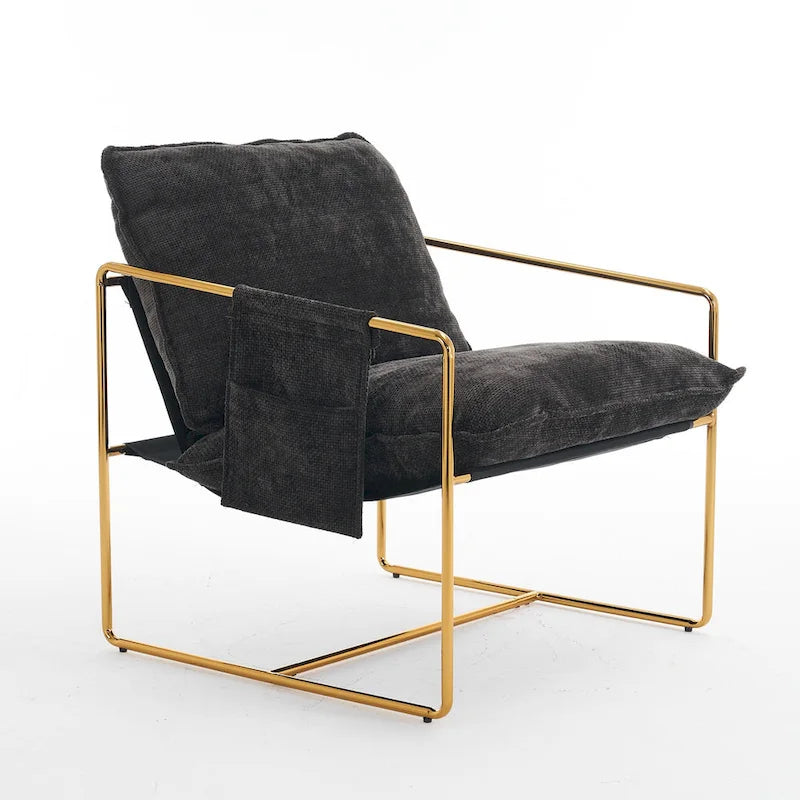Sillón decorativo con estructura de metal (Juego de 2)