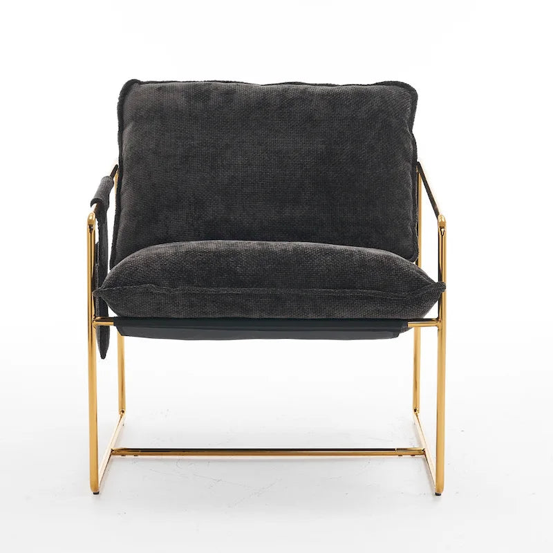 Sillón decorativo con estructura de metal (Juego de 2)