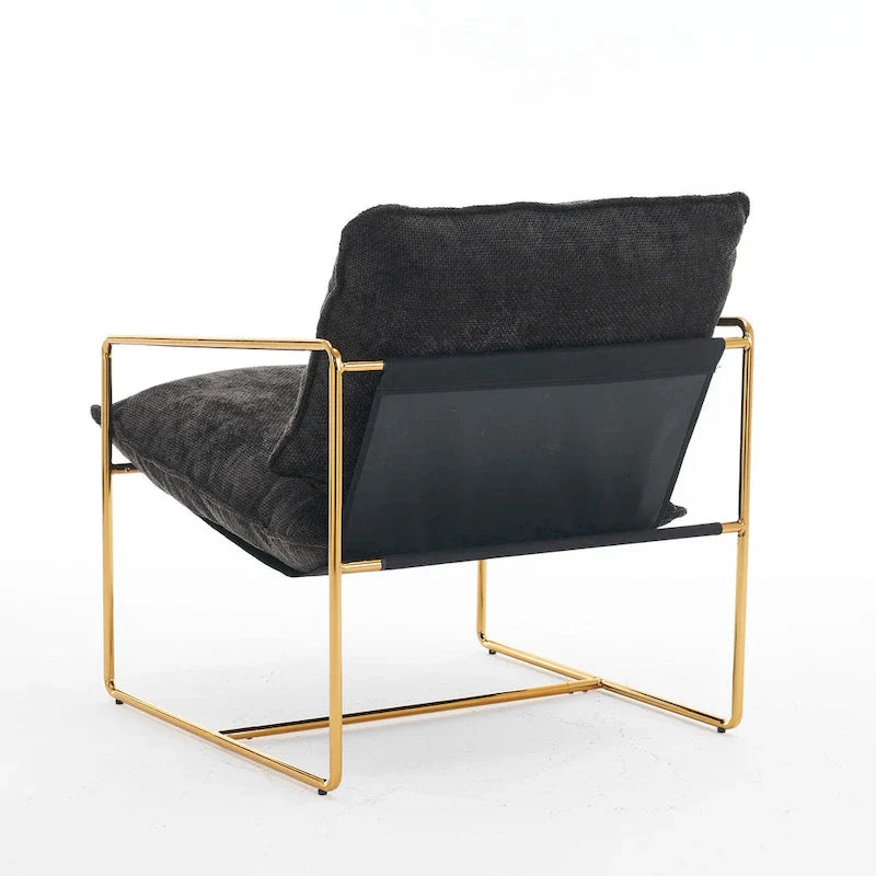 Sillón decorativo con estructura de metal (Juego de 2)