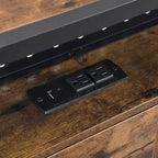 Base de cama metálica tamaño King con cabecera de madera y luces LED