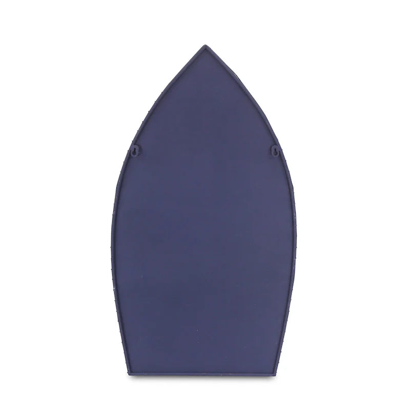 30.25 Estante de pared de 3 niveles con diseño de bote azul