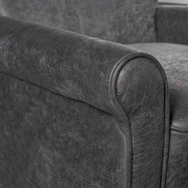 Sillón reclinable tradicional de microfibra
