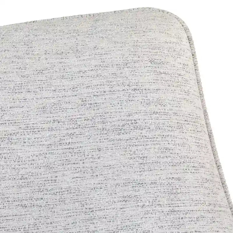 Sillón con respaldo redondeado - Tapizado con patas en ángulo con acabado nogal