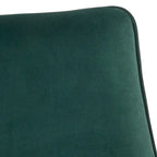 Sillón con respaldo redondeado - Tapizado con patas en ángulo con acabado nogal
