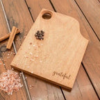 Tabla de cortar artesanal de madera de roble