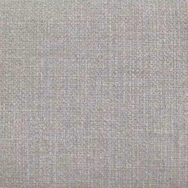 Consola de almacenamiento tapizada en tela gris claro contemporánea de 43 pulgadas