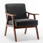 26.37 sillón decorativo ancho de piel sintética