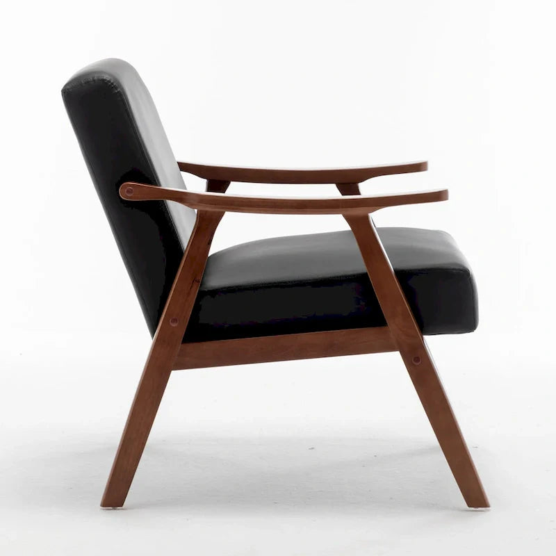 26.37 sillón decorativo ancho de piel sintética