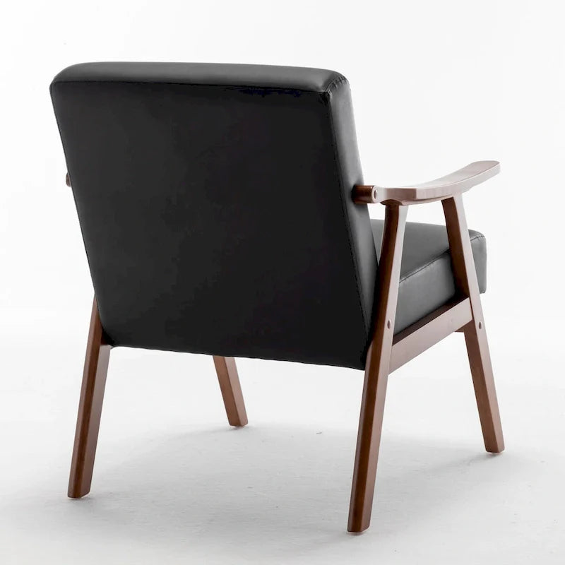 26.37 sillón decorativo ancho de piel sintética