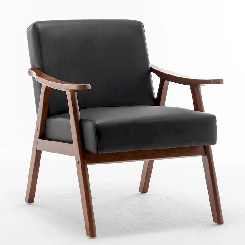 26.37 sillón decorativo ancho de piel sintética