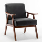 26.37 sillón decorativo ancho de piel sintética
