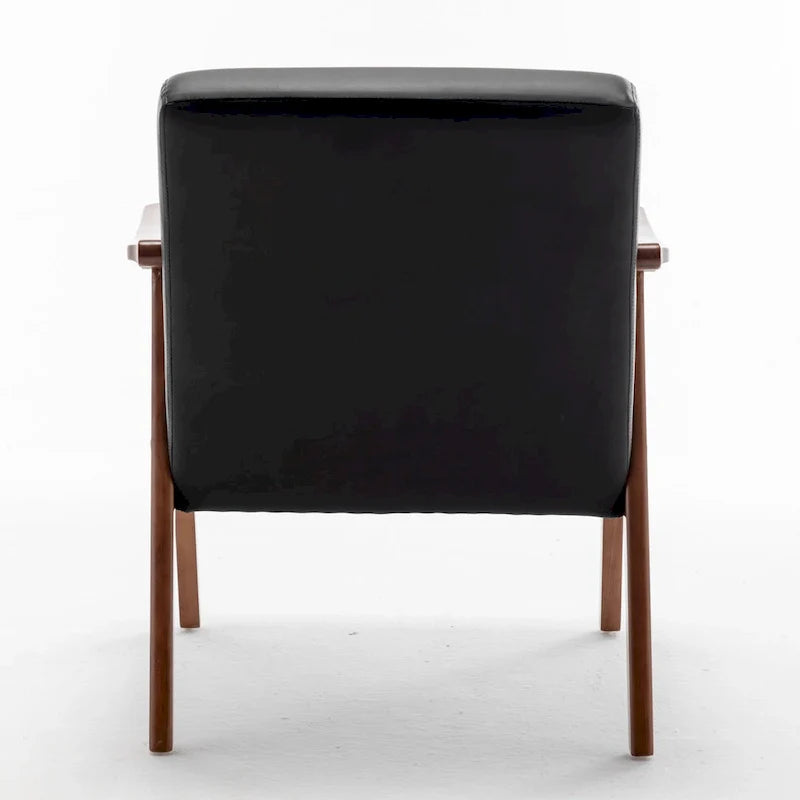 26.37 sillón decorativo ancho de piel sintética