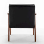 26.37 sillón decorativo ancho de piel sintética