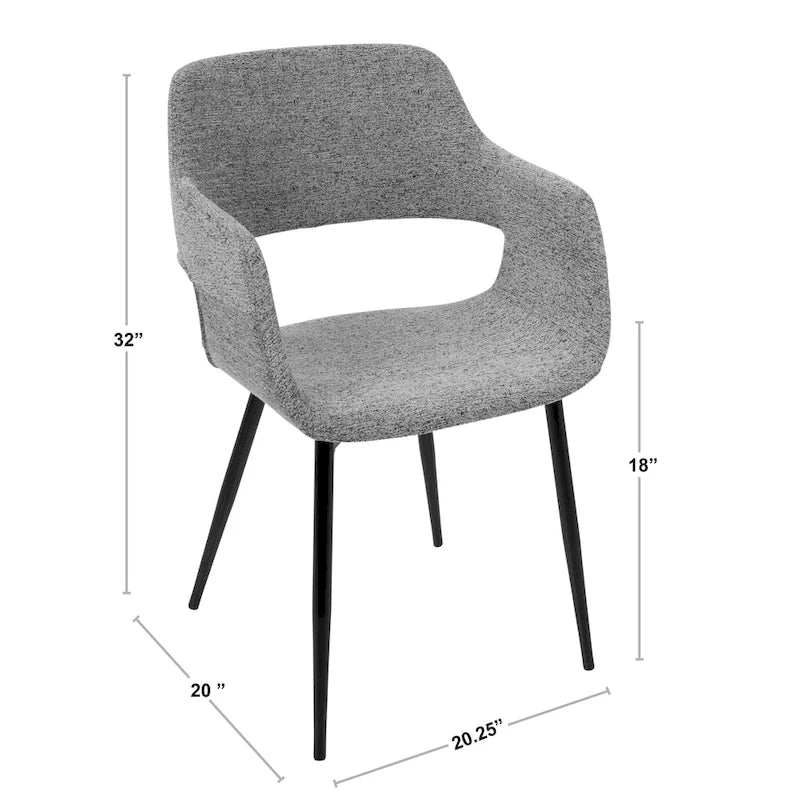 Sillas de comedor Mid-Century Modern, juego de 2