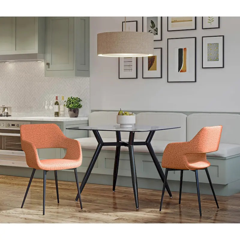 Sillas de comedor Mid-Century Modern, juego de 2