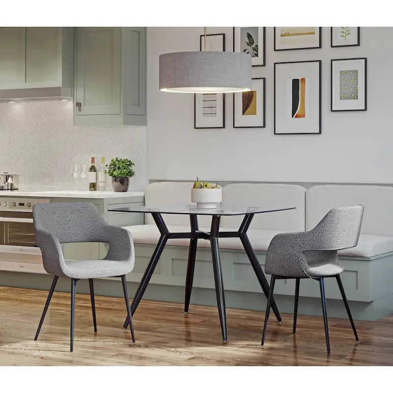 Sillas de comedor Mid-Century Modern, juego de 2