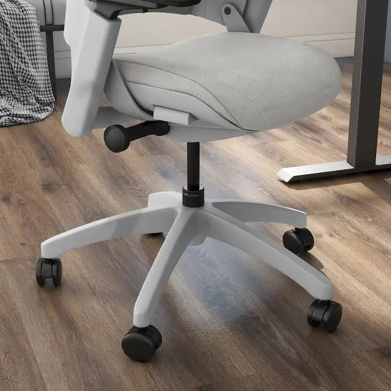 Silla de oficina ergonómica ajustable en altura – Tela gris