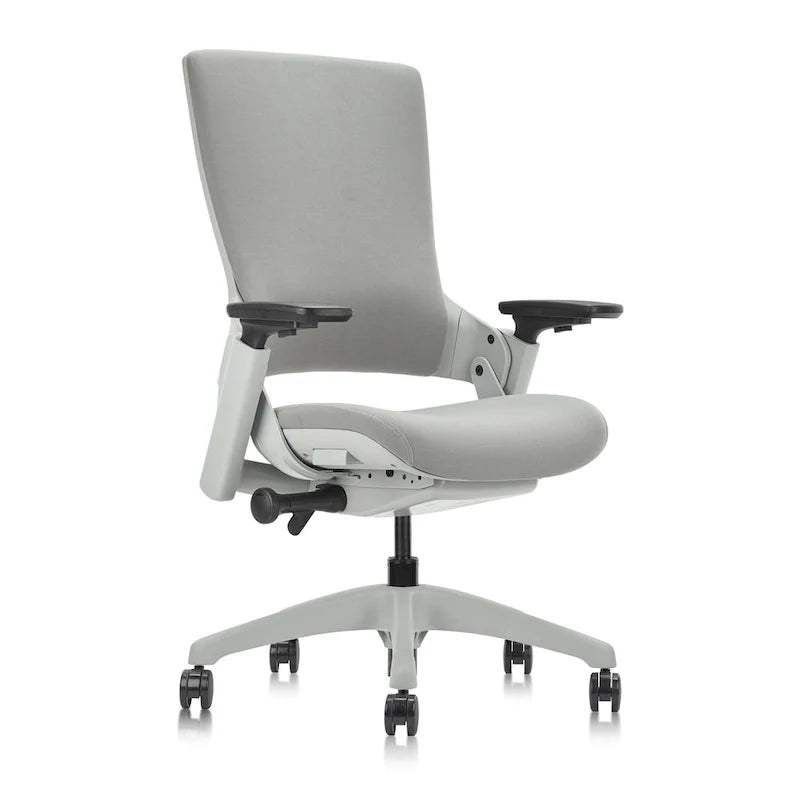 Silla de oficina ergonómica ajustable en altura – Tela gris