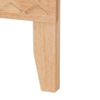Cama Plataforma Colmena Tallada – Madera Natural