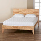 Cama Plataforma Colmena Tallada – Madera Natural