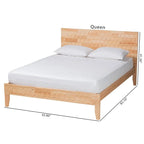 Cama Plataforma Colmena Tallada – Madera Natural