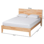 Cama Plataforma Colmena Tallada – Madera Natural