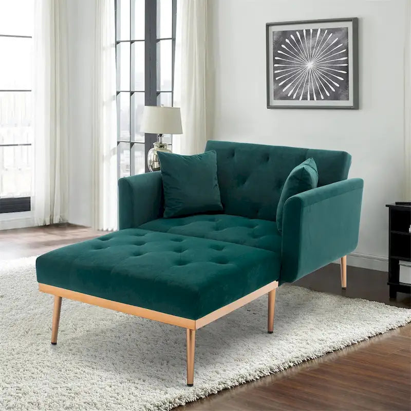Sillón individual tipo barril con acolchado de espuma y tapicería de terciopelo