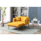 Sillón individual tipo barril con acolchado de espuma y tapicería de terciopelo